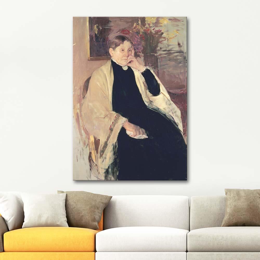 Mary Cassatt Sanatçının Annesi Kanvas Tablo