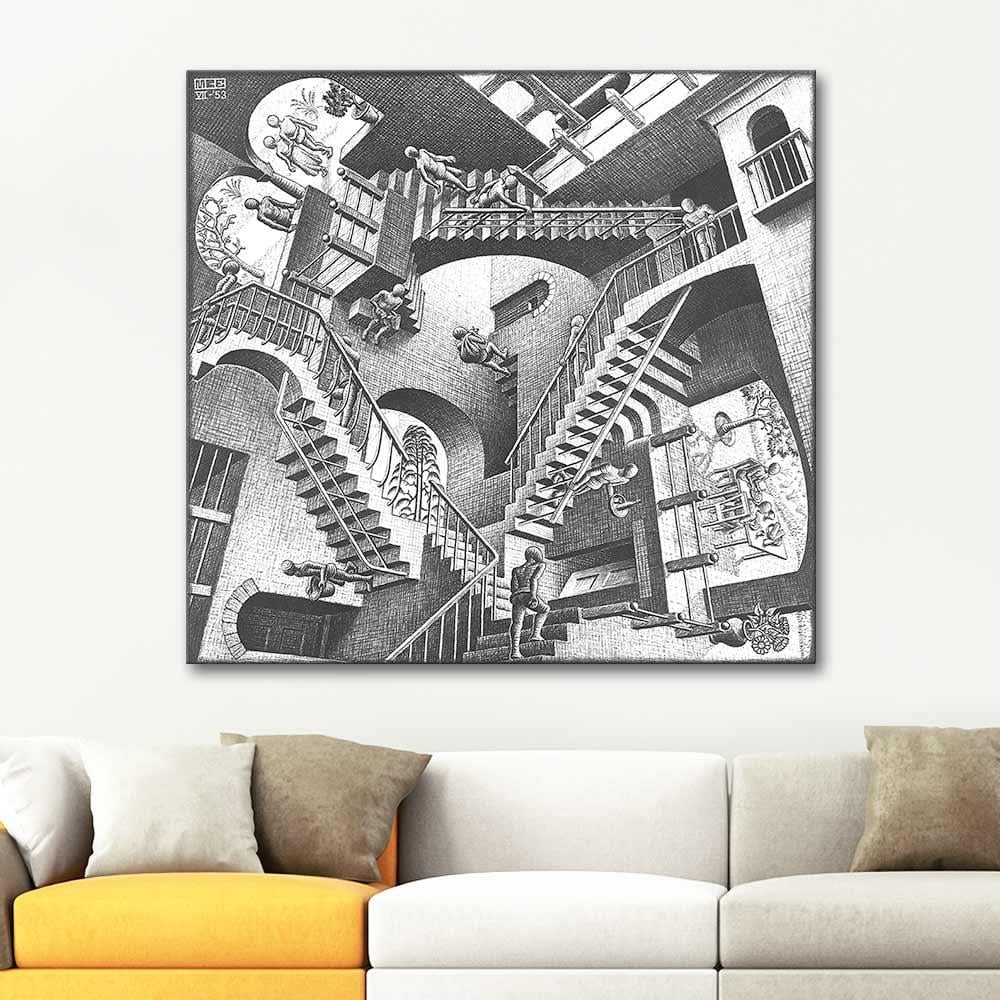 Maurits Cornelis Escher Relativity Art Print