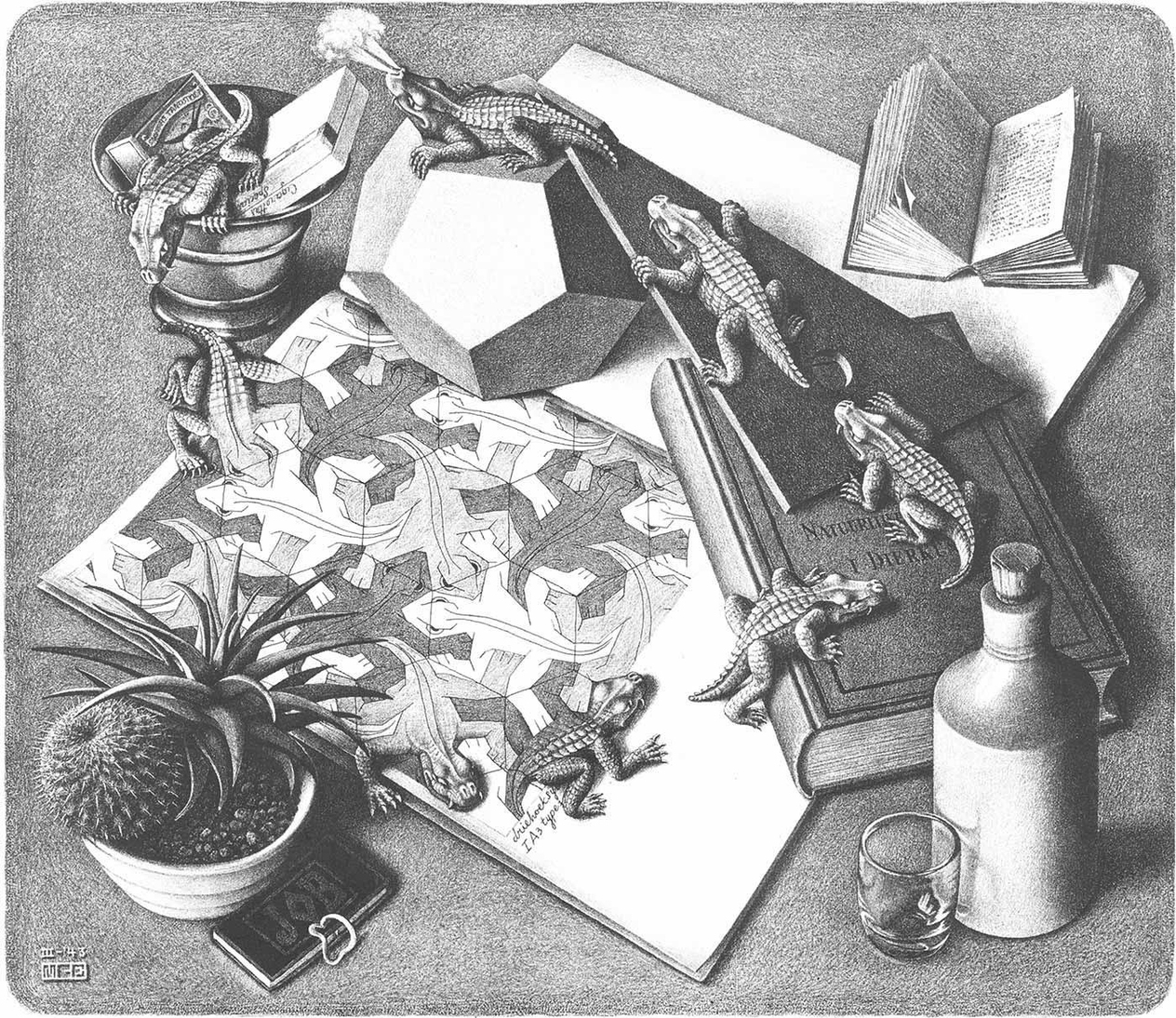 Reptiles by Maurits Cornelis Escher
