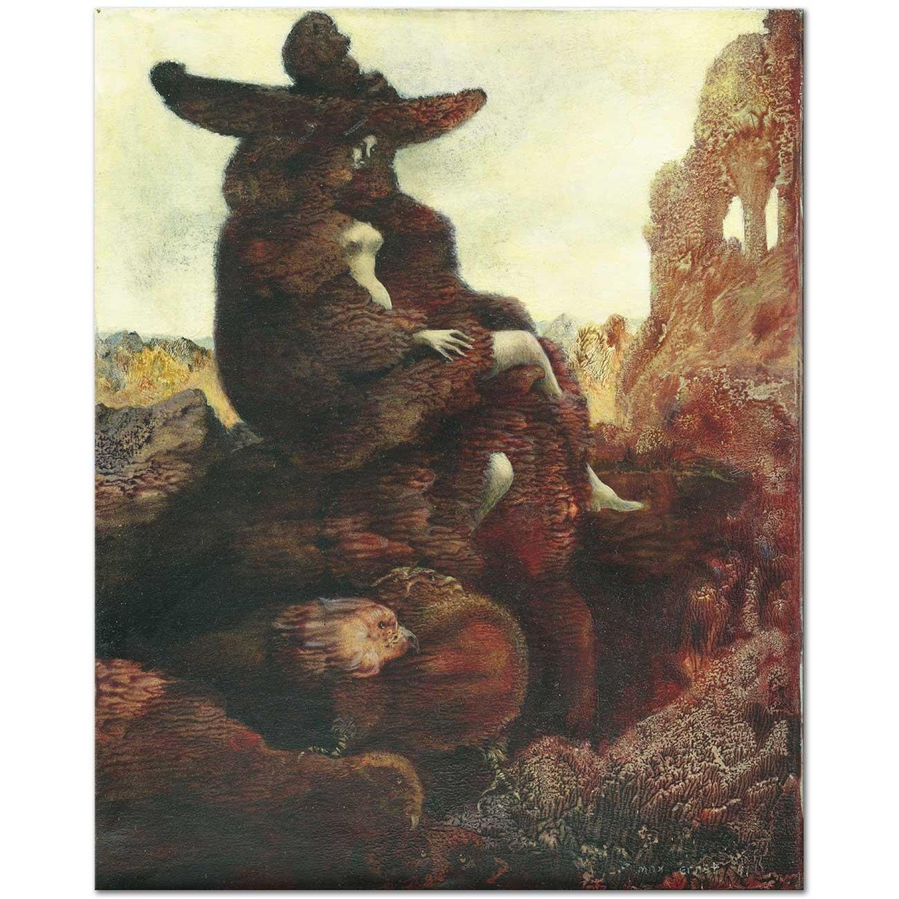 Max Ernst Alice 1941'de Kanvas Tablo