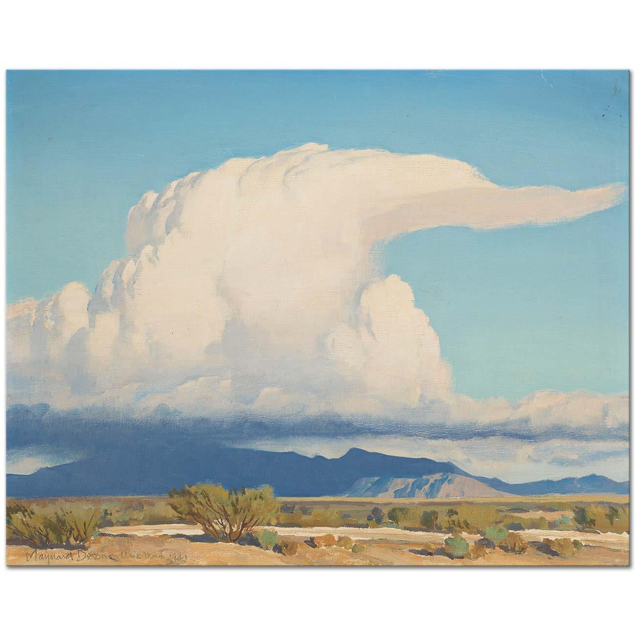 Maynard Dixon Cloud Art Print