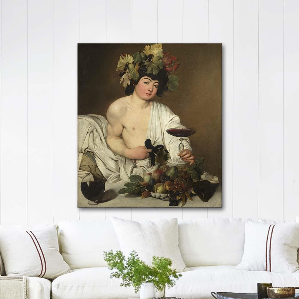 Michelangelo Caravaggio Bacchus Kanvas Tablo