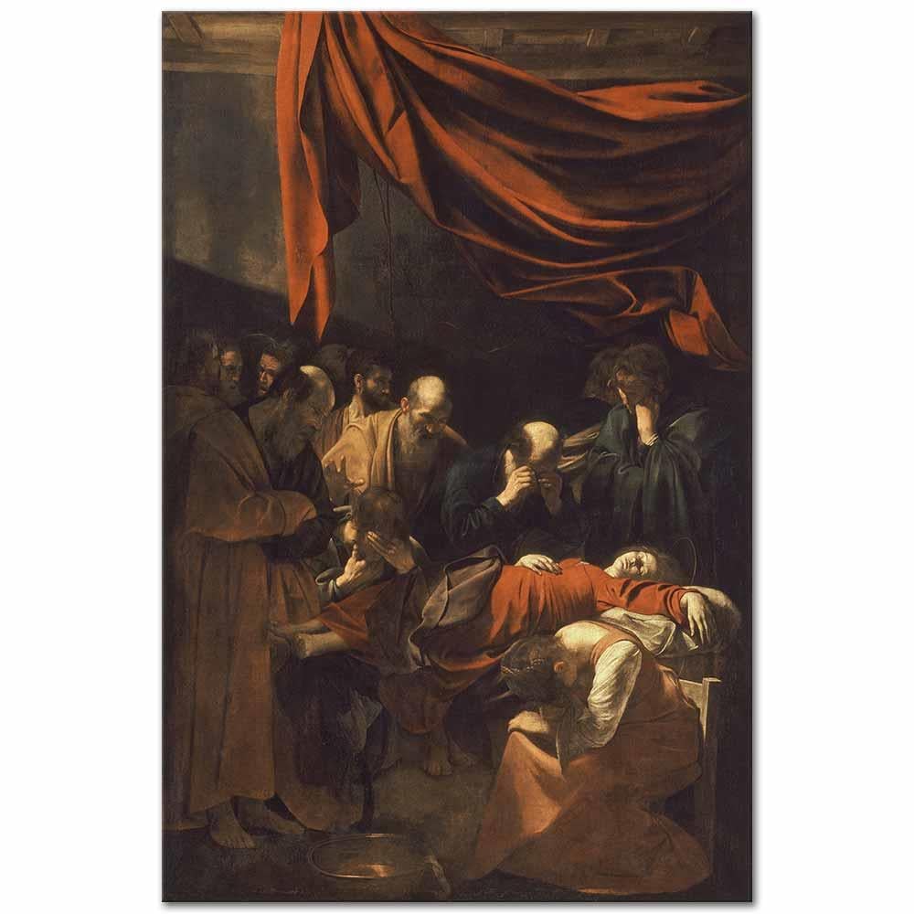 Michelangelo Caravaggio Bakirenin Ölümü Kanvas Tablo