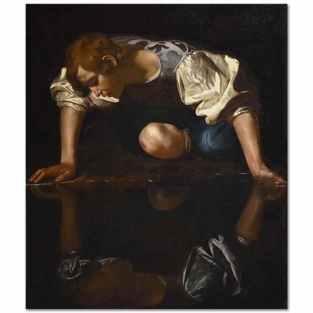 Michelangelo Caravaggio Narsizm Kanvas Tablo