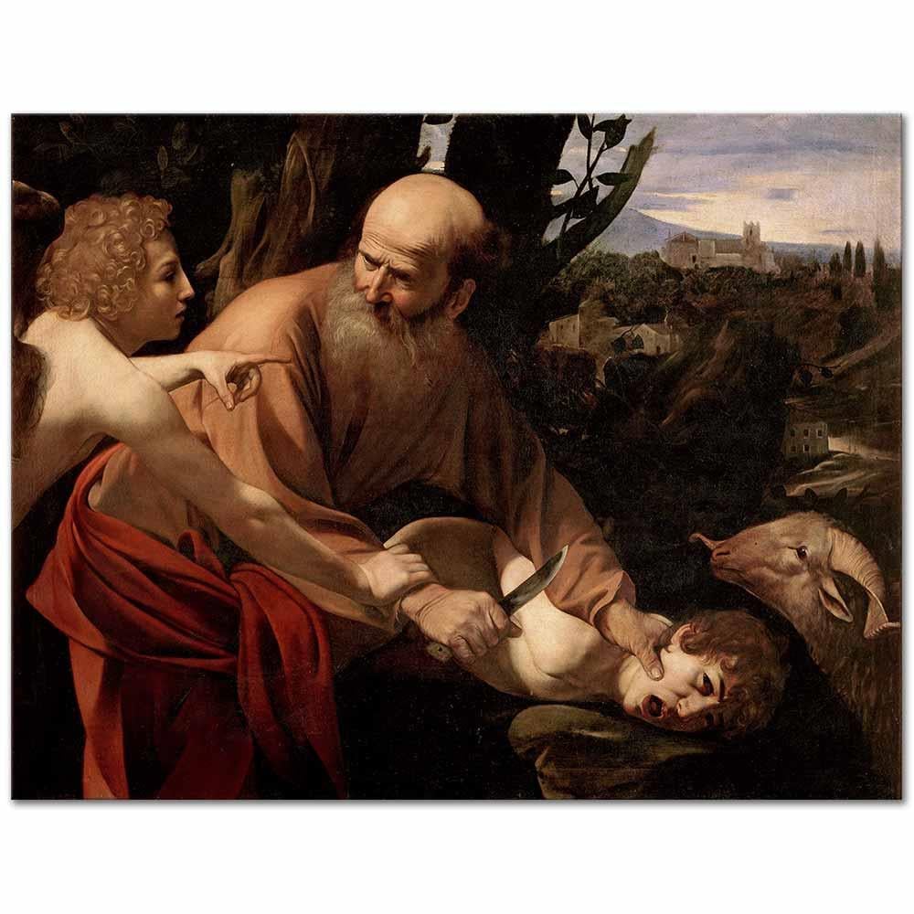 Michelangelo Caravaggio Hz Ismail'in Kurban Edilmesi Kanvas Tablo