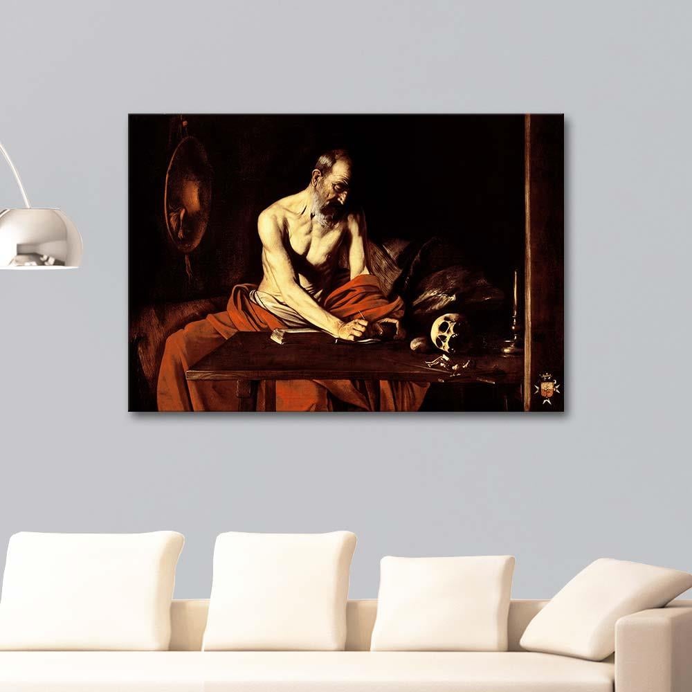 Michelangelo Caravaggio Saint Jerome Writing Art Print