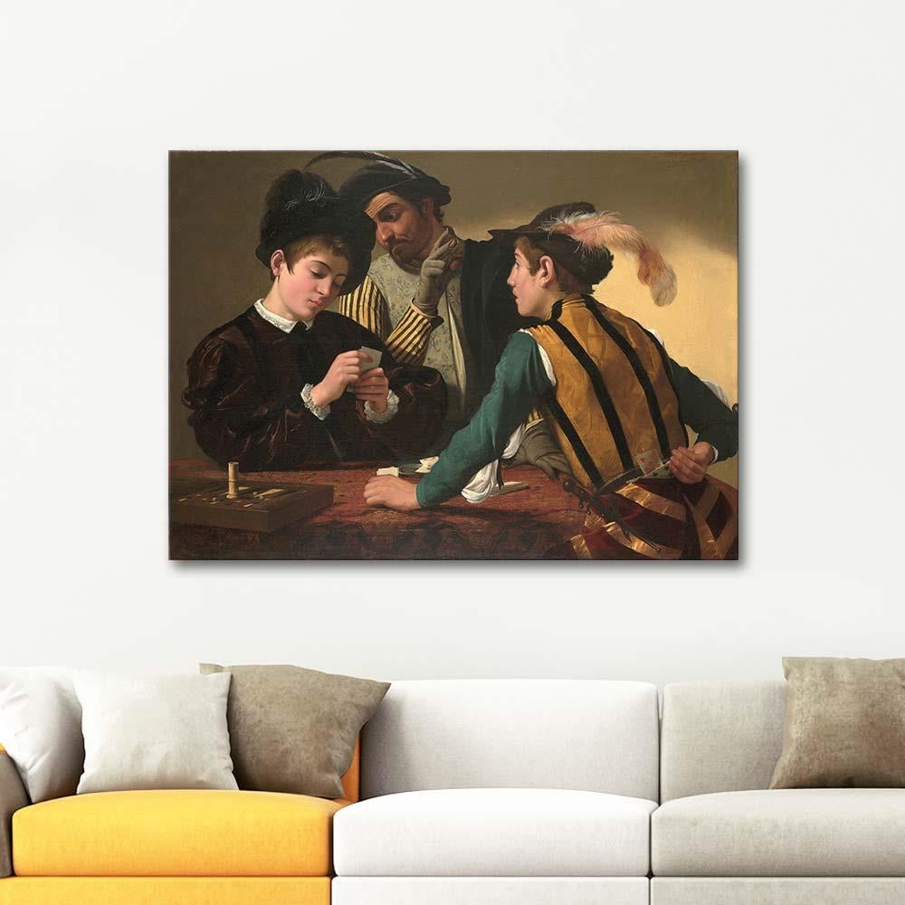Michelangelo Caravaggio Hilebazlar Kanvas Tablo