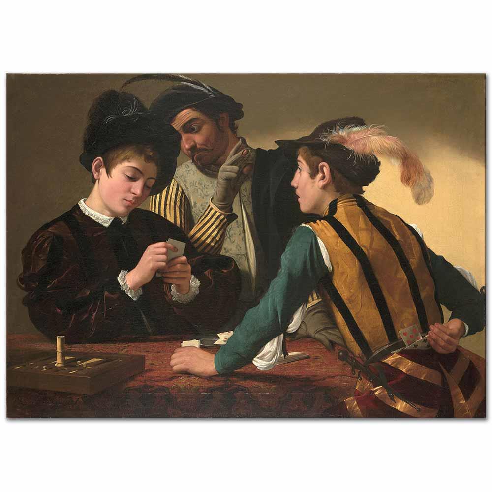 Michelangelo Caravaggio Hilebazlar Kanvas Tablo