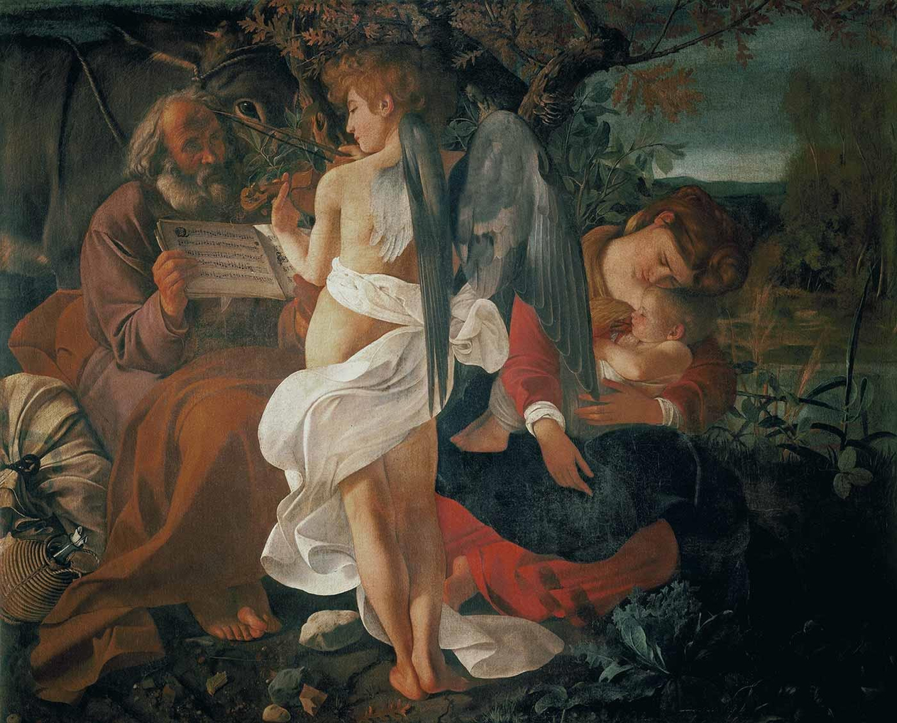 The Rest on the Flight into Egypt by Michelangelo Caravaggio