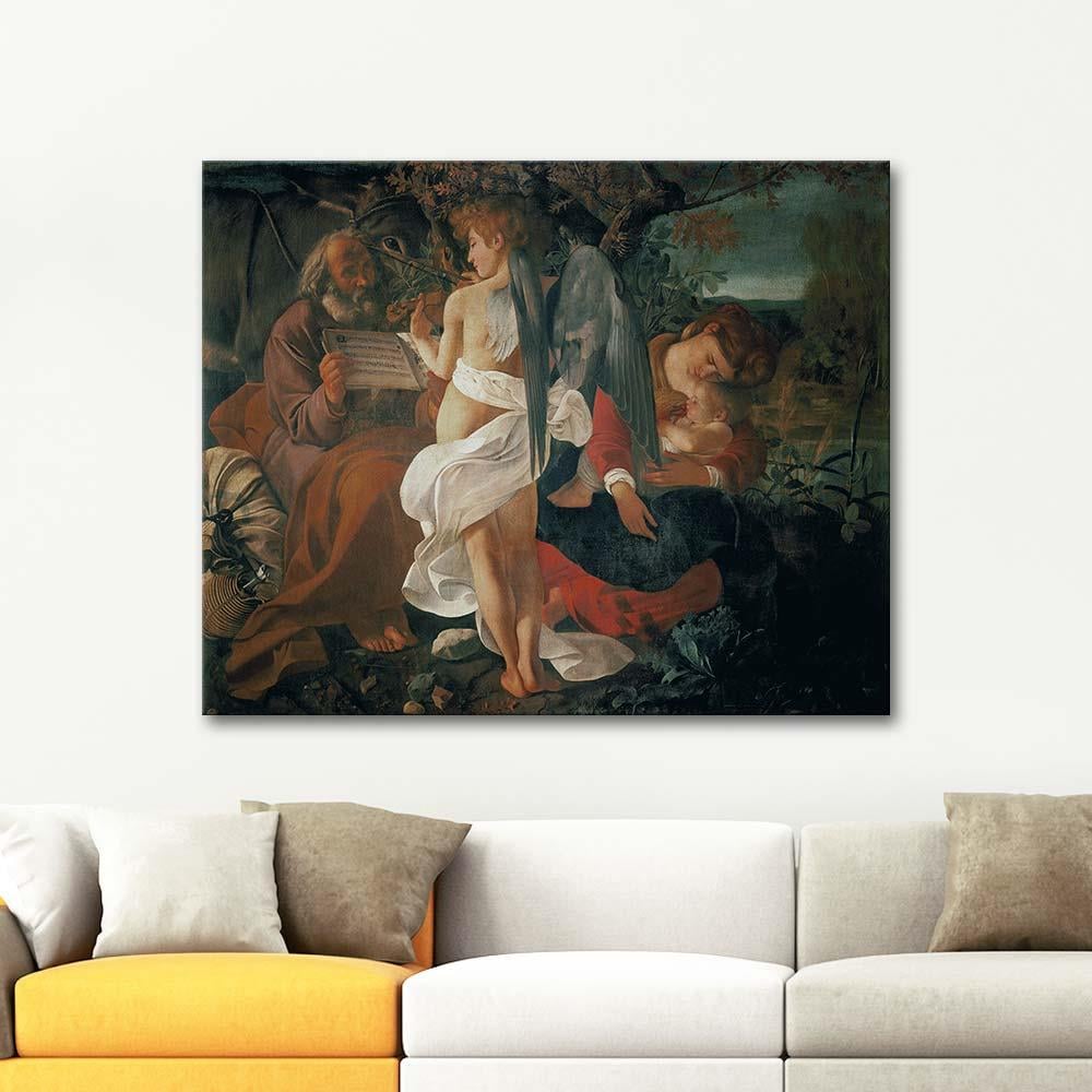 Michelangelo Caravaggio The Rest on the Flight into Egypt Art Print