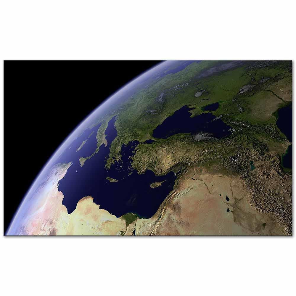Uydudan Türkiye Kanvas Tablo