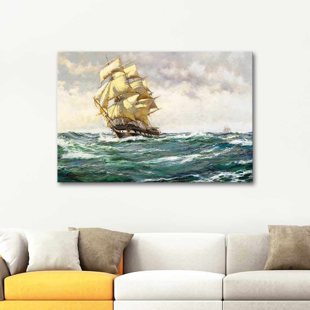 Montague Dawson Ship on the High Seas Art Print