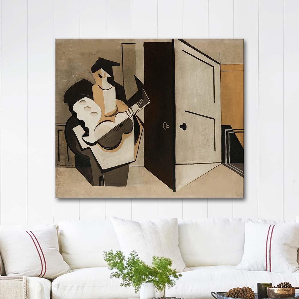 Musicien Dans Un Intérieur by Louis Marcoussis as Art Print