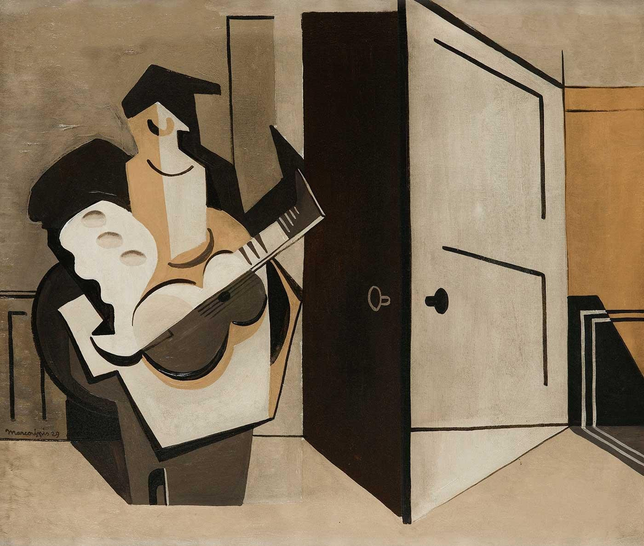 Musicien Dans Un Intérieur by Louis Marcoussis as Art Print
