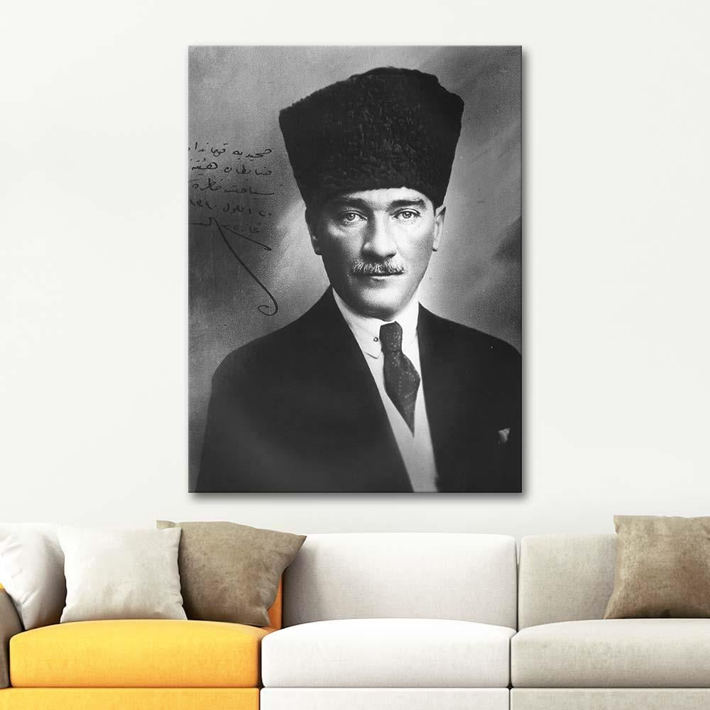 Mustafa Kemal Atatürk Portre III Kanvas Tablo