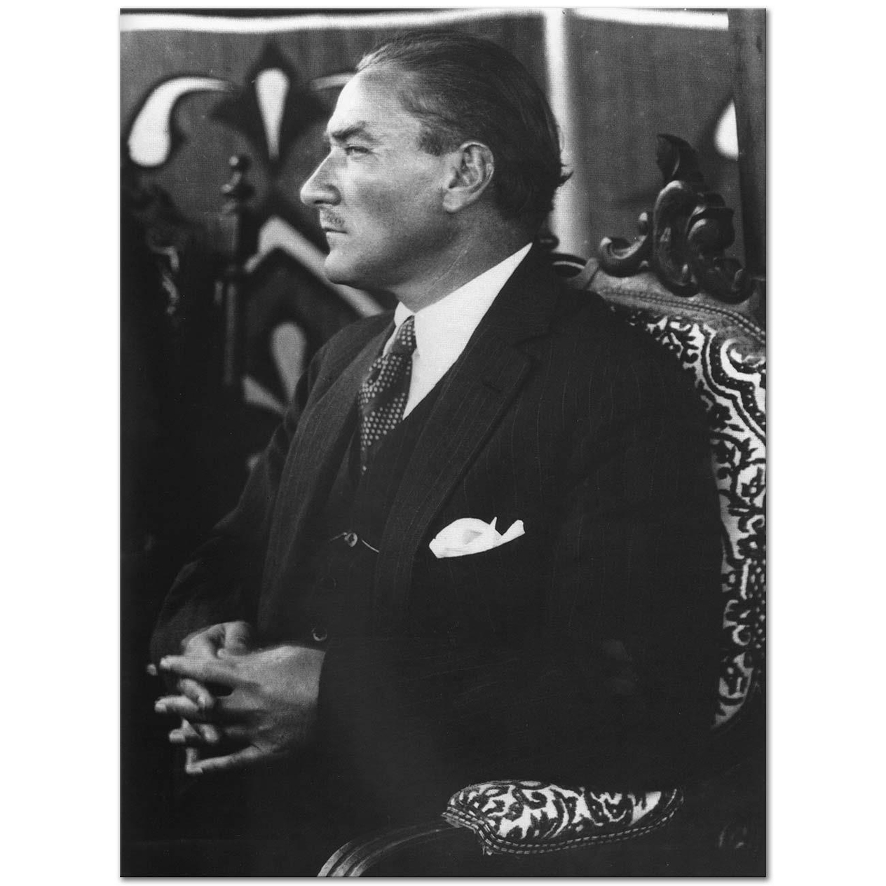 Mustafa Kemal Atatürk Portre IV Kanvas Tablo