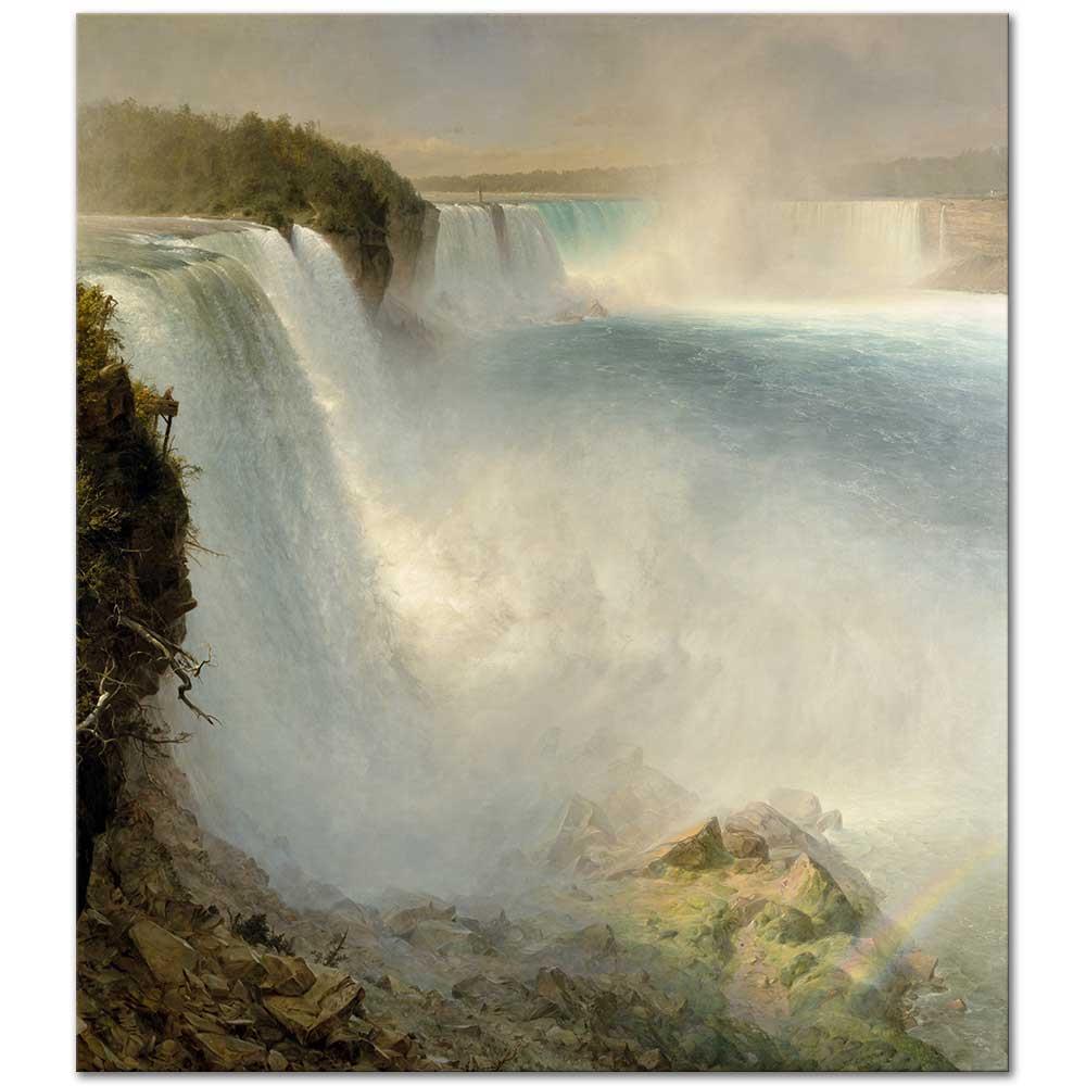 Niagara Falls from the American Side by Frederic Edwin Church as Art Print