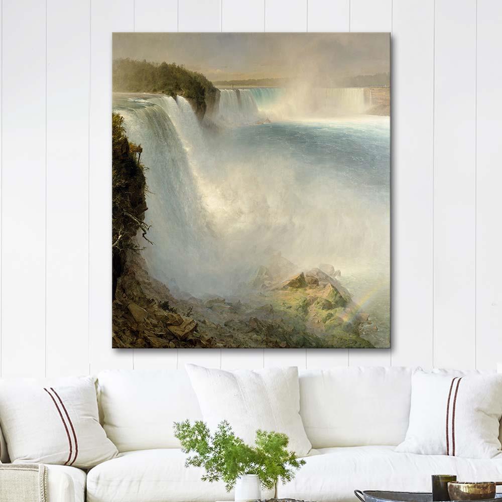 Niagara Falls from the American Side by Frederic Edwin Church as Art Print