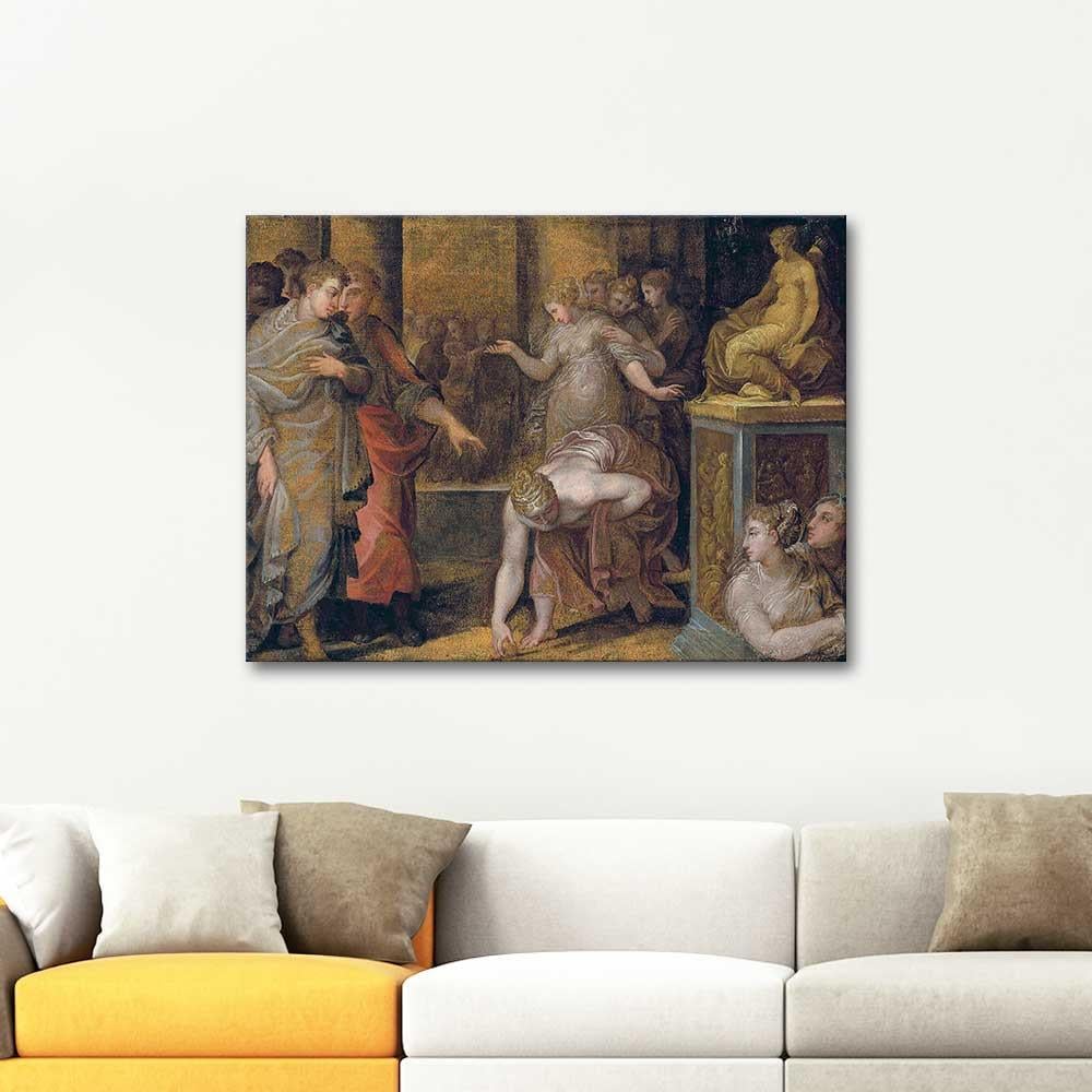 Niccolo dell'Abbate Atalanta Picking Up The Golden Apple Art Print