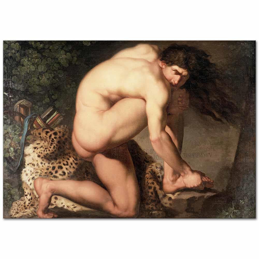 Nicolai Abildgaard Philoctetes Kanvas Tablo