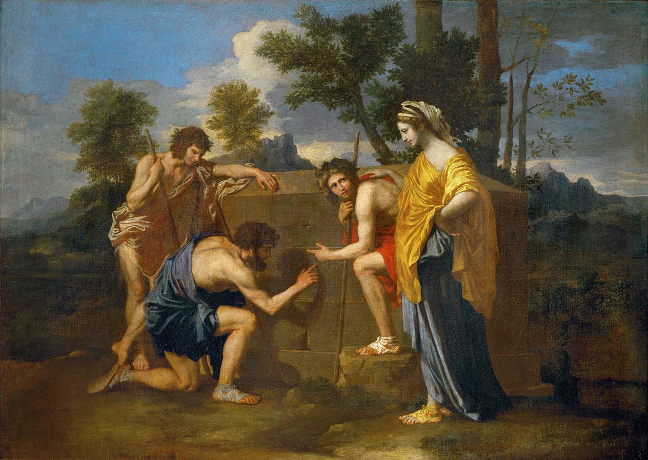 Nicolas Poussin Shepherds in Arcadia Art Print
