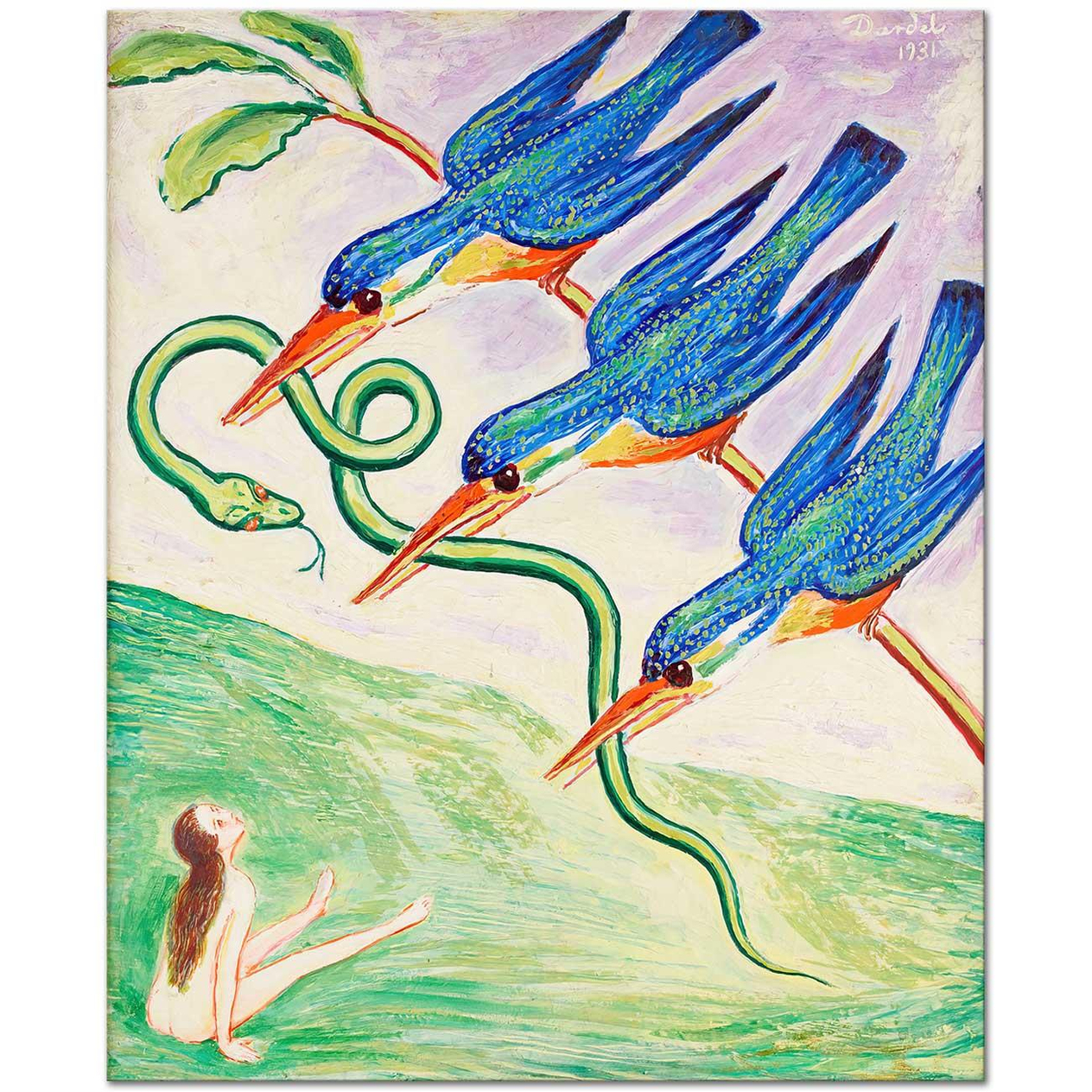 Nils Dardel Den Bortrövade Ormen Art Print