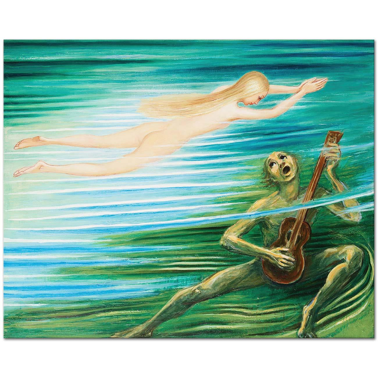 Nils Dardel Näcken Art Print