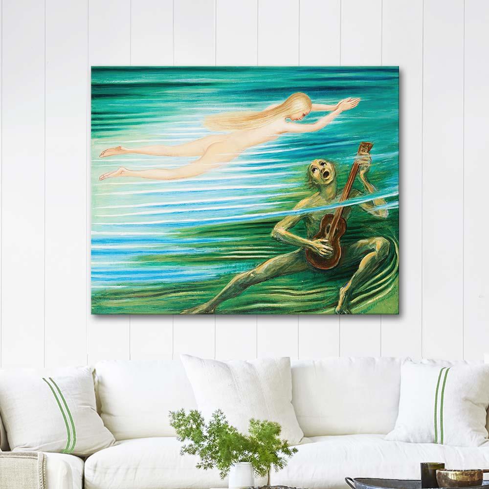 Nils Dardel Näcken Art Print