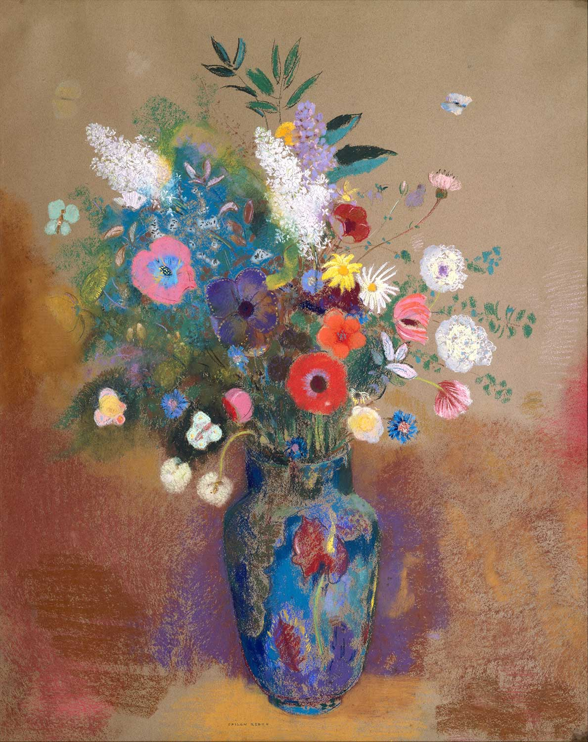 Odilon Redon Çiçek Buketi Kanvas Tablo