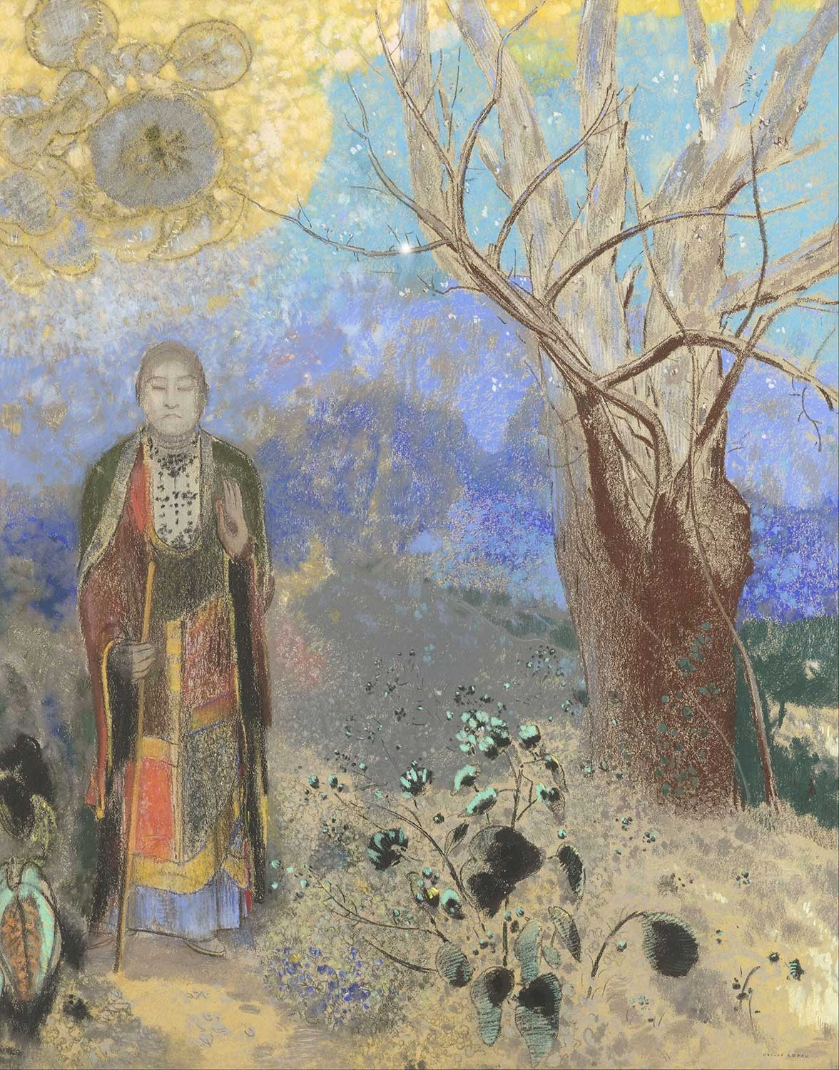 Odilon Redon Buda Kanvas Tablo