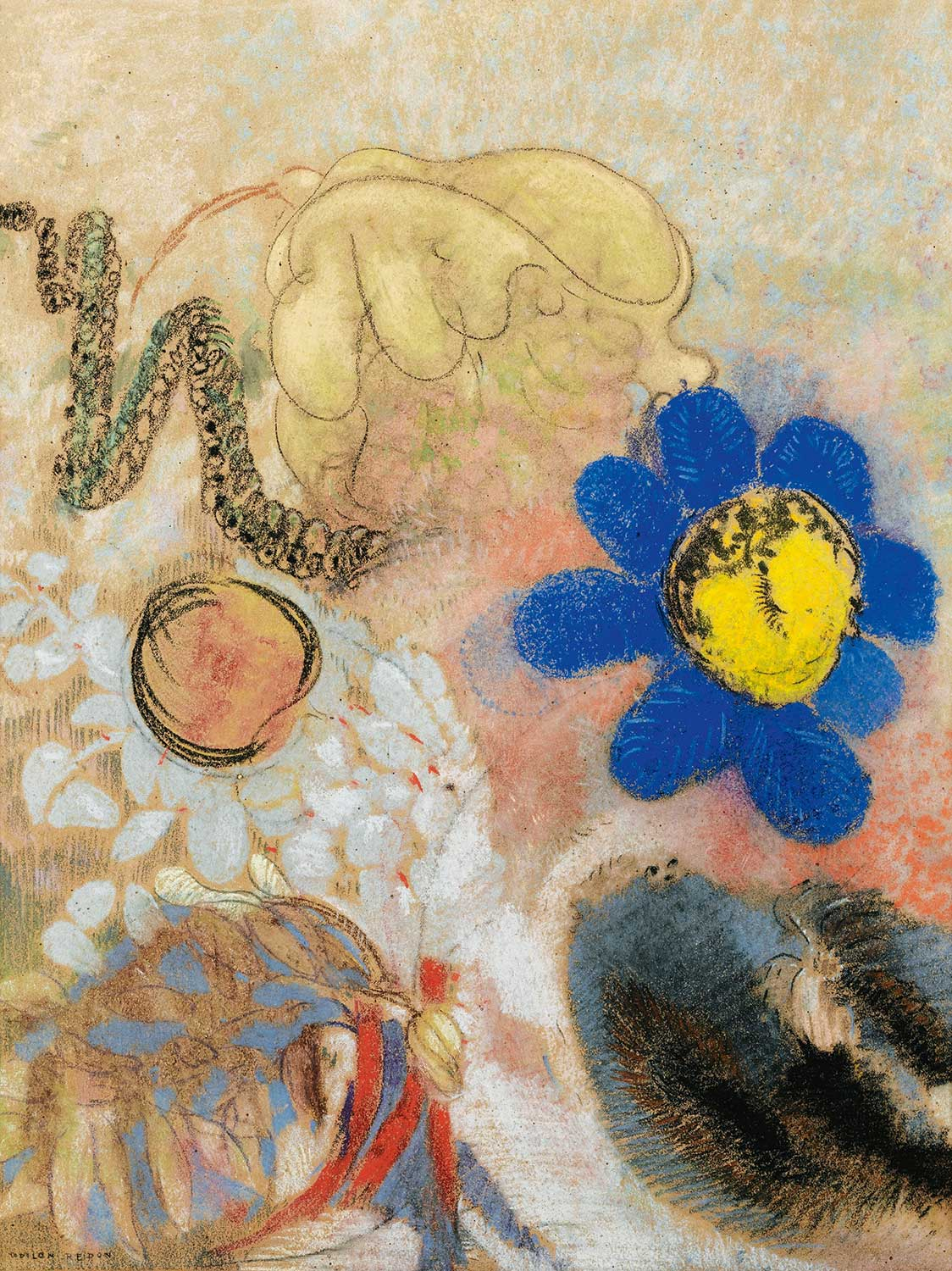 Odilon Redon Flore Sous Marine Art Print