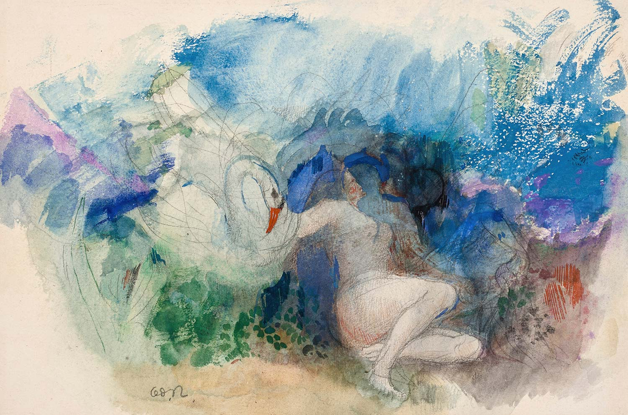 Odilon Redon Léda et le Cygne Art Print