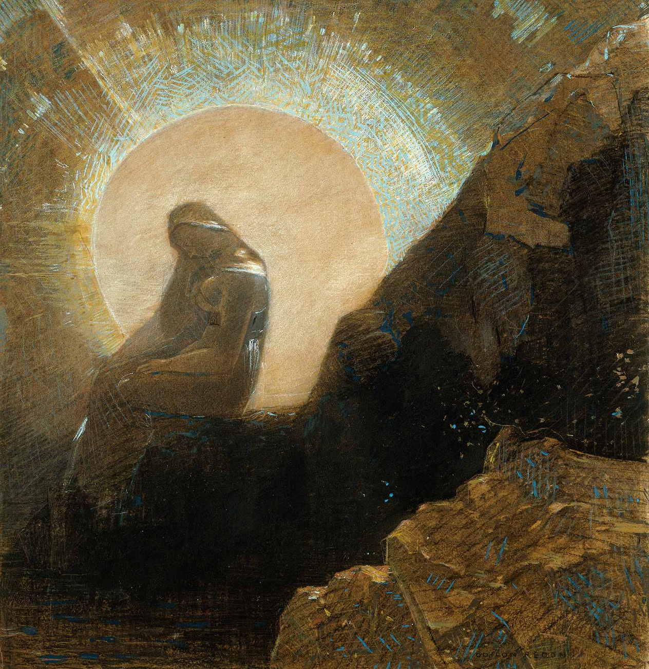 Odilon Redon Melancholy Art Print