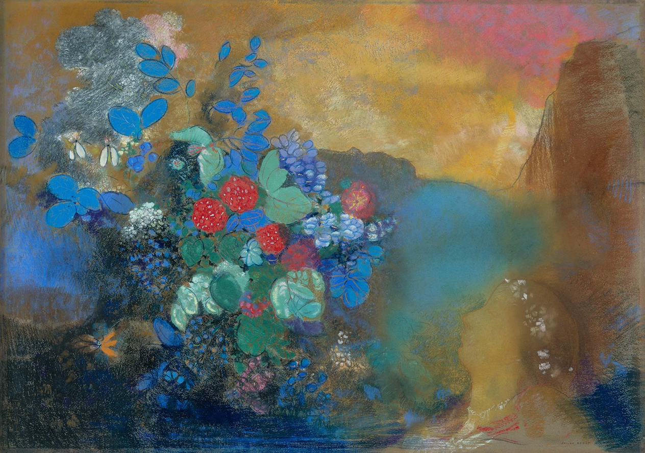 Odilon Redon Ophelia among the Flowers Art Print