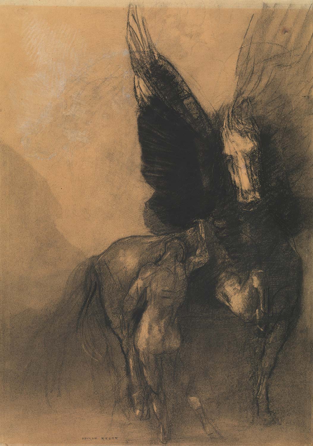 Odilon Redon Pegasus and Bellerophon Art Print