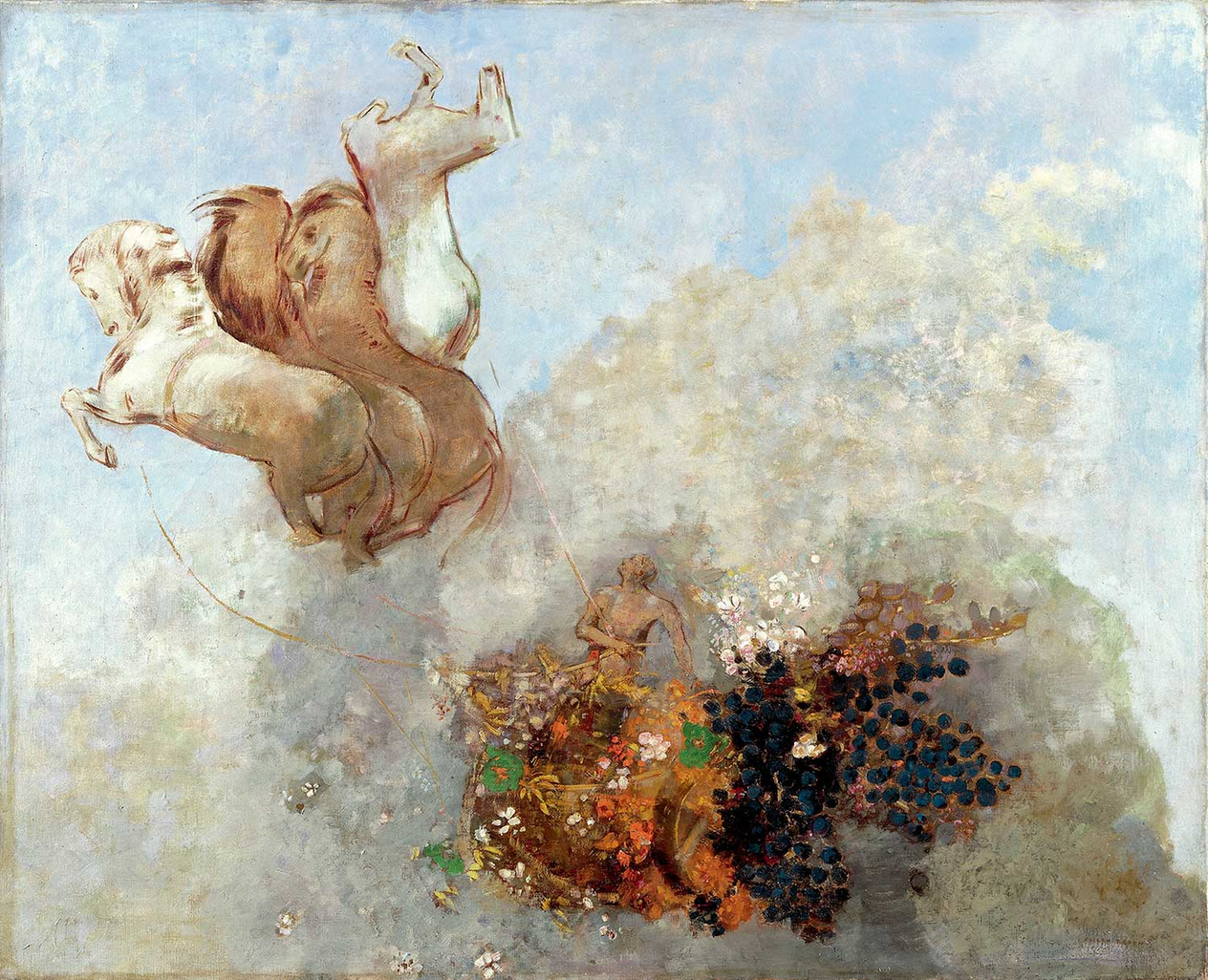 Odilon Redon Quadriga Apollo'nun Arabası Kanvas Tablo