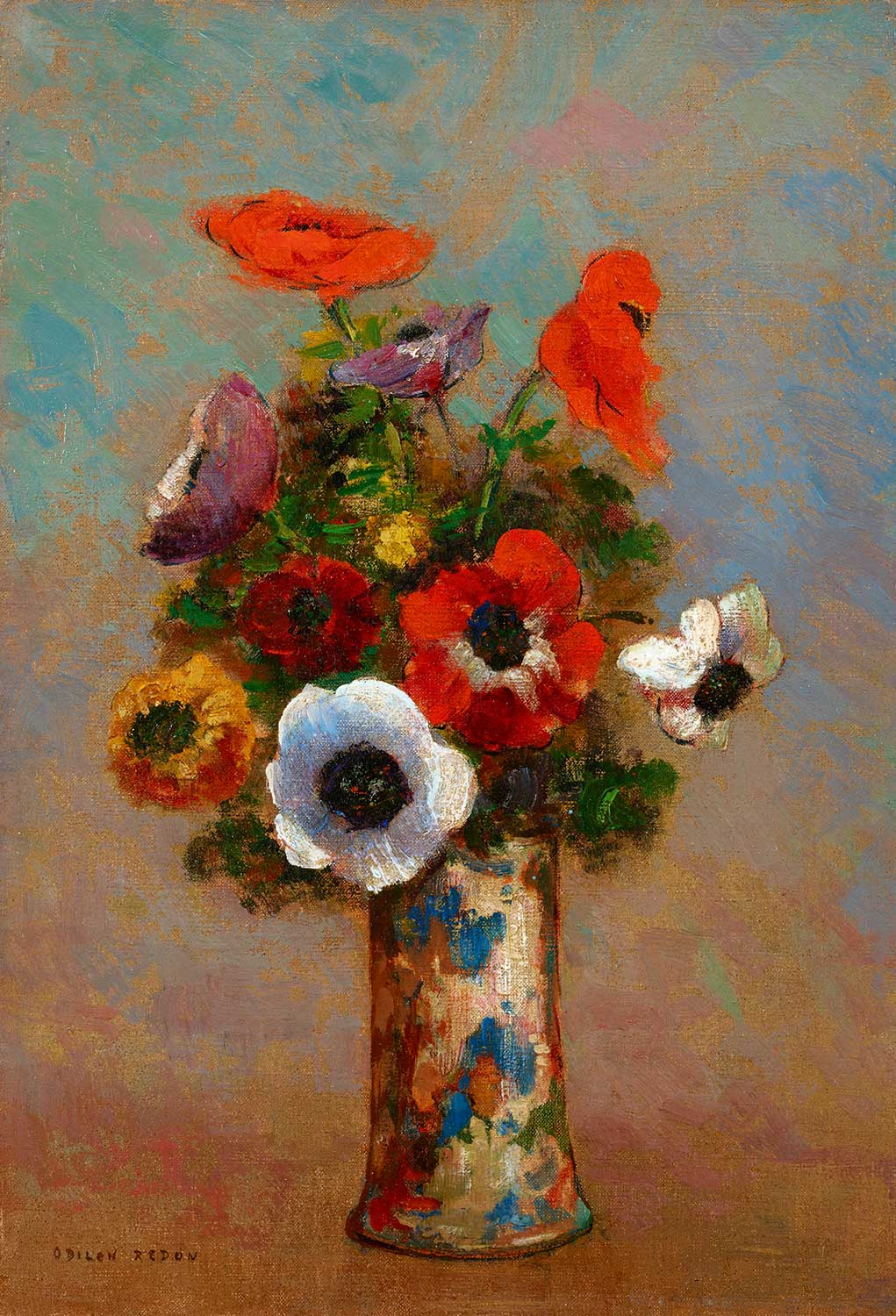 Odilon Redon Anemon Demeti Kanvas Tablo