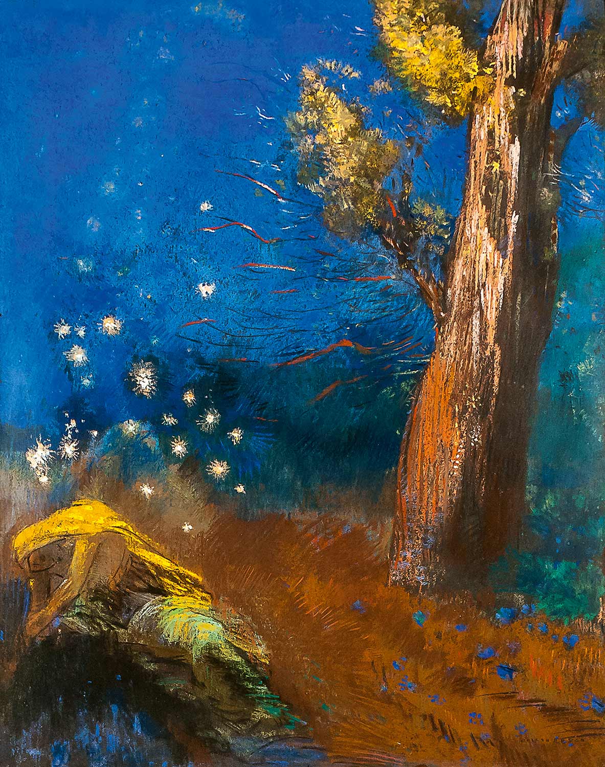 Odilon Redon The Death of Buddha Art Print