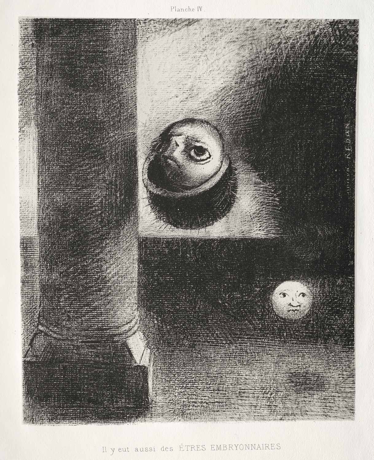 Odilon Redon There Were Also Embryonic Beings Art Print