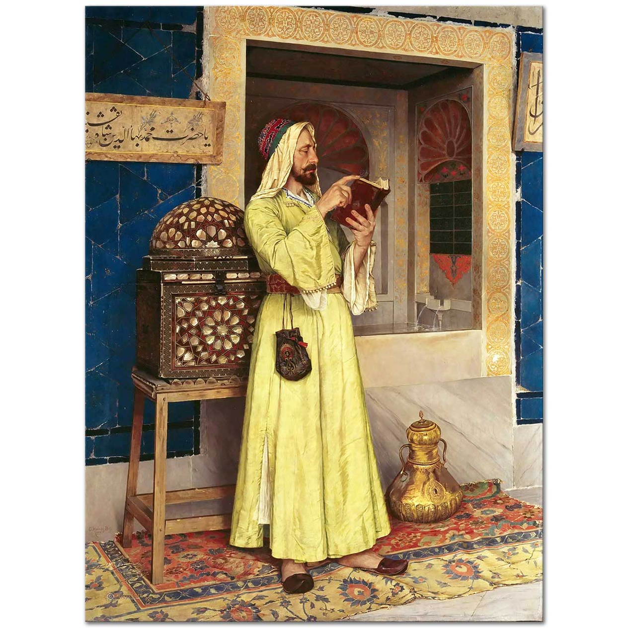 Osman Hamdi Ab-ı Hayat Çeşmesi Kanvas Tablo