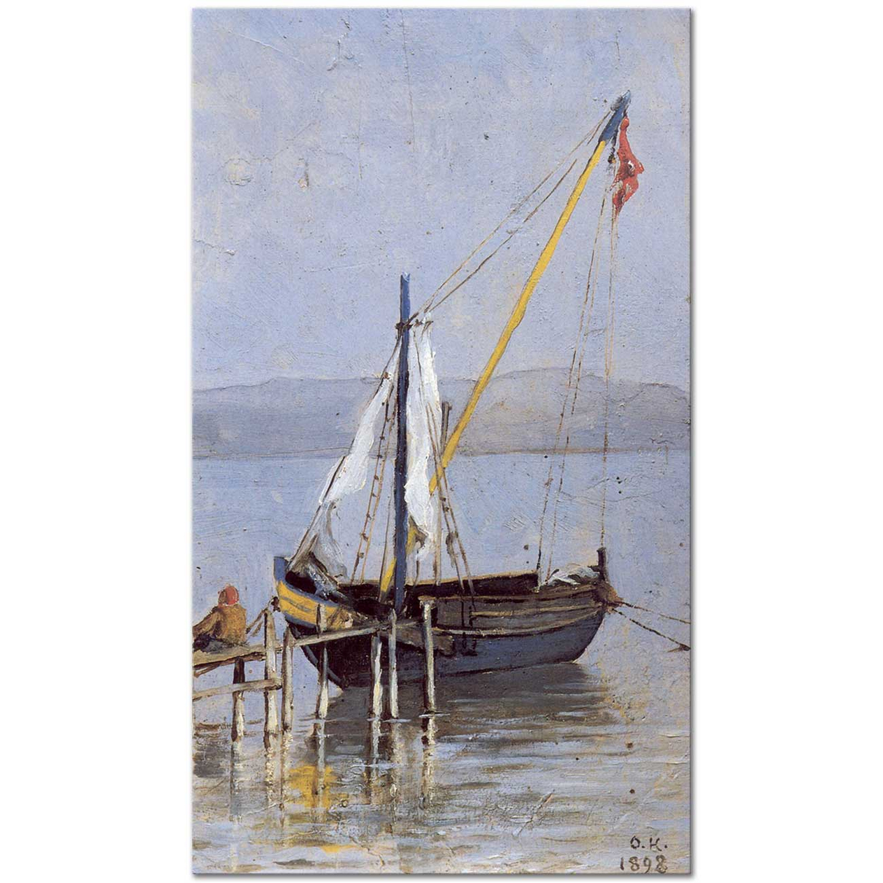 Osman Hamdi Bey Eskihisar'dan Manzara Kanvas Tablo
