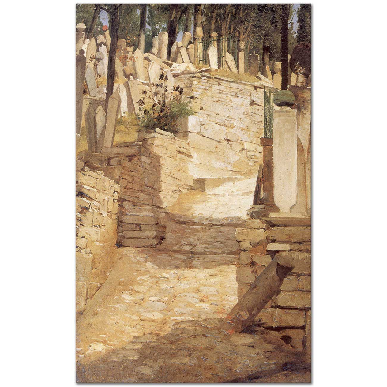 Osman Hamdi Bey Eyüp Sultan Mezarlığı Kanvas Tablo