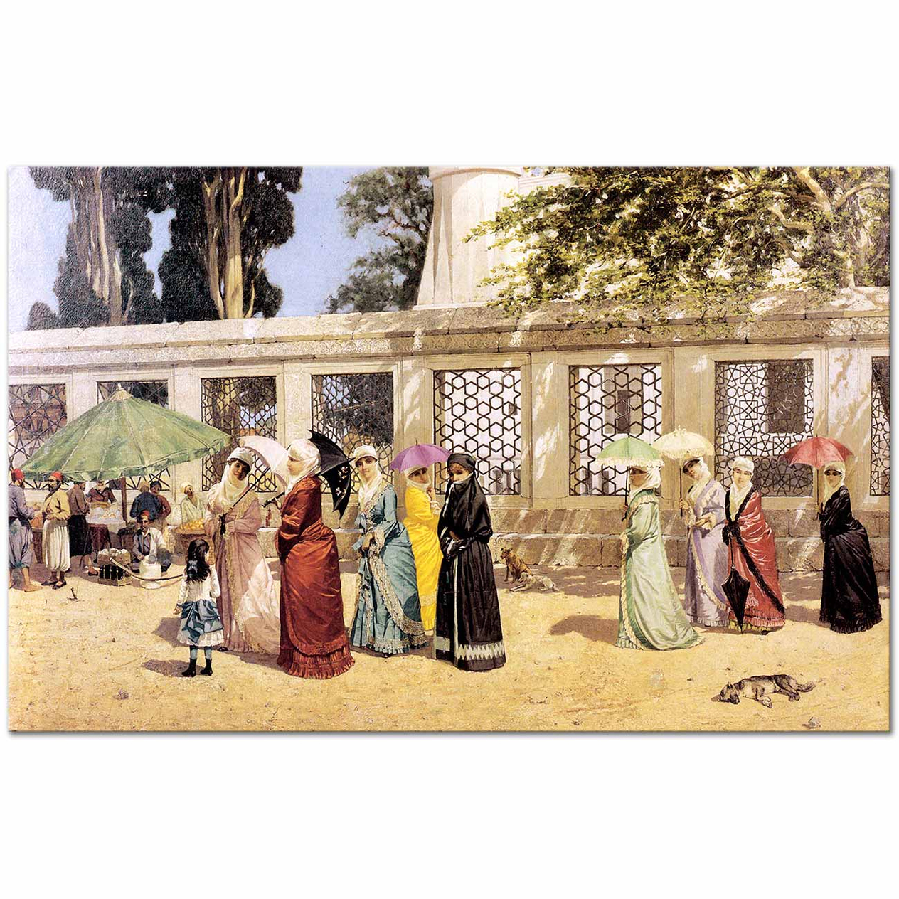 Osman Hamdi Bey Gezintide Kadınlar Kanvas Tablo