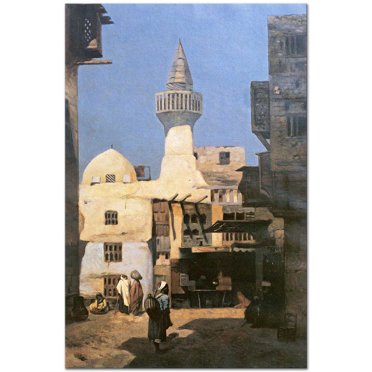 Osman Hamdi Bey Sokak Manzarası Kanvas Tablo