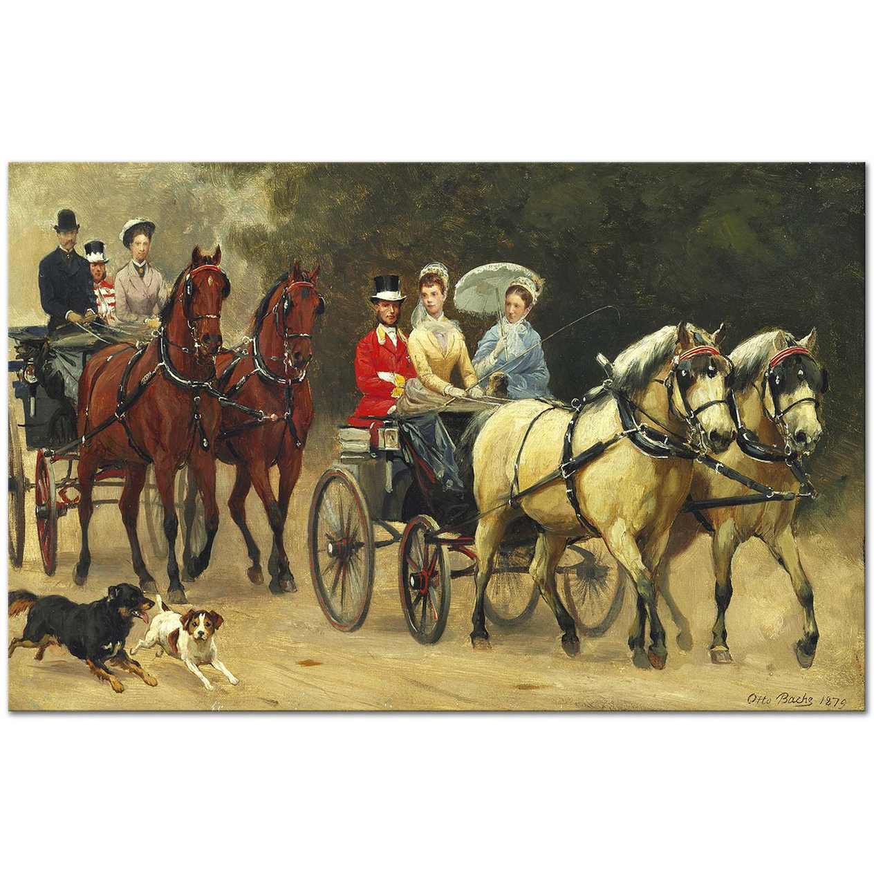Otto Bache The Royal Family on an Excursion Art Print