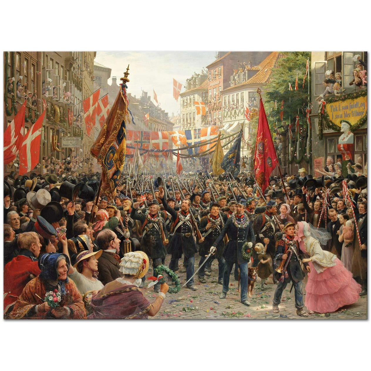The Soldiers' Return to Copenhagen by Otto Bache