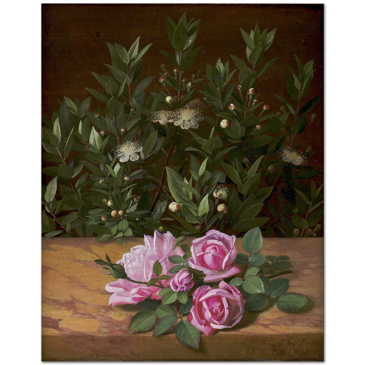 Otto Didrik Ottosen Roses and Myrtles Art Print
