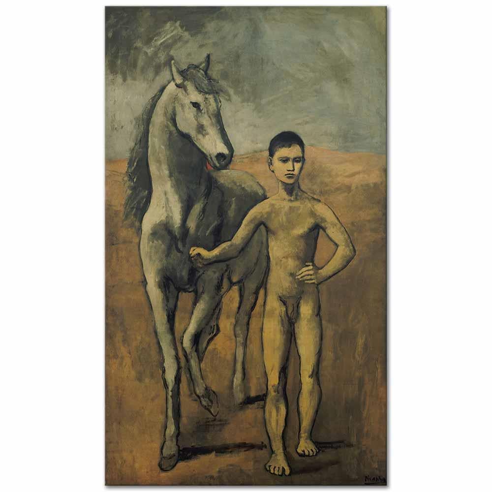 Pablo Picasso Atı Götüren Çocuk Kanvas Tablo