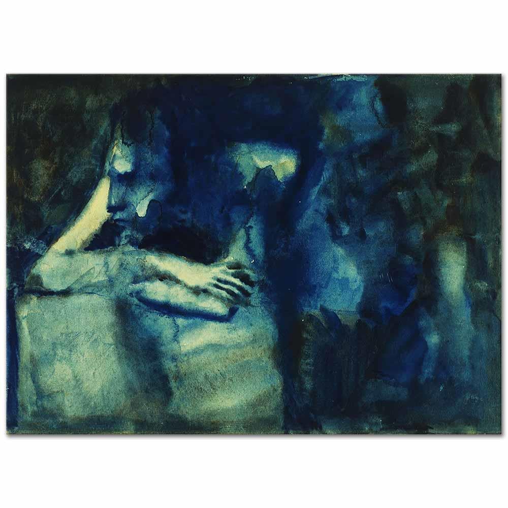 Pablo Picasso Düşünceli Kadın ve Üç Çocuk Kanvas Tablo