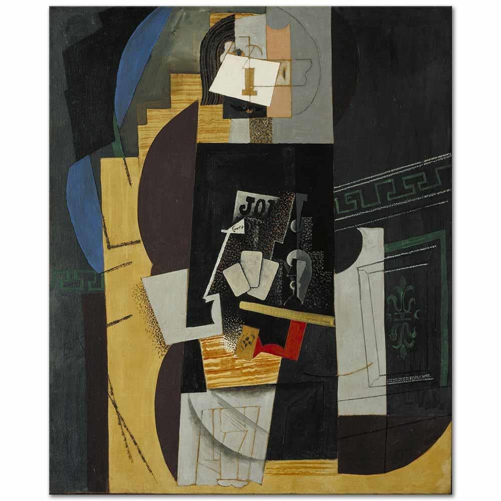 Pablo Picasso Kart Oyuncusu Kanvas Tablo